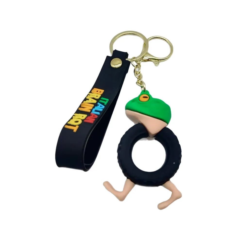 2025 New Rubber Shark Keychain Accessories Tung Tung Tung Sahur