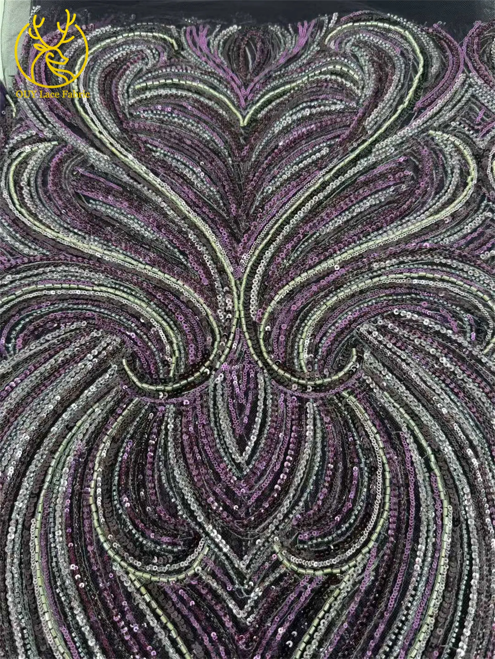 الأرجواني ثلاثية الأبعاد ريشة الأفريقي مطرز أقمشة الدانتيل 2026 الفاخرة النيجيري مطرزة أقمشة الدانتيل هوت كوتور ثوب مواد الخياطة