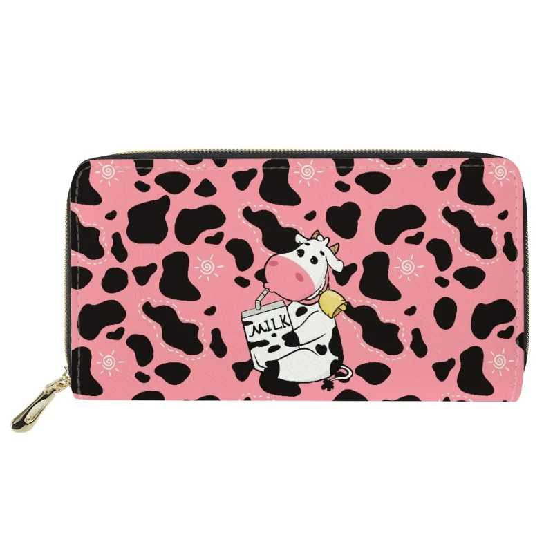 

HYCOOL Print On Demand PU-Leather Purse Women Daily Wallet Mini Clutch Coin/momey Bag Pink ID Card Holder Burse Bags