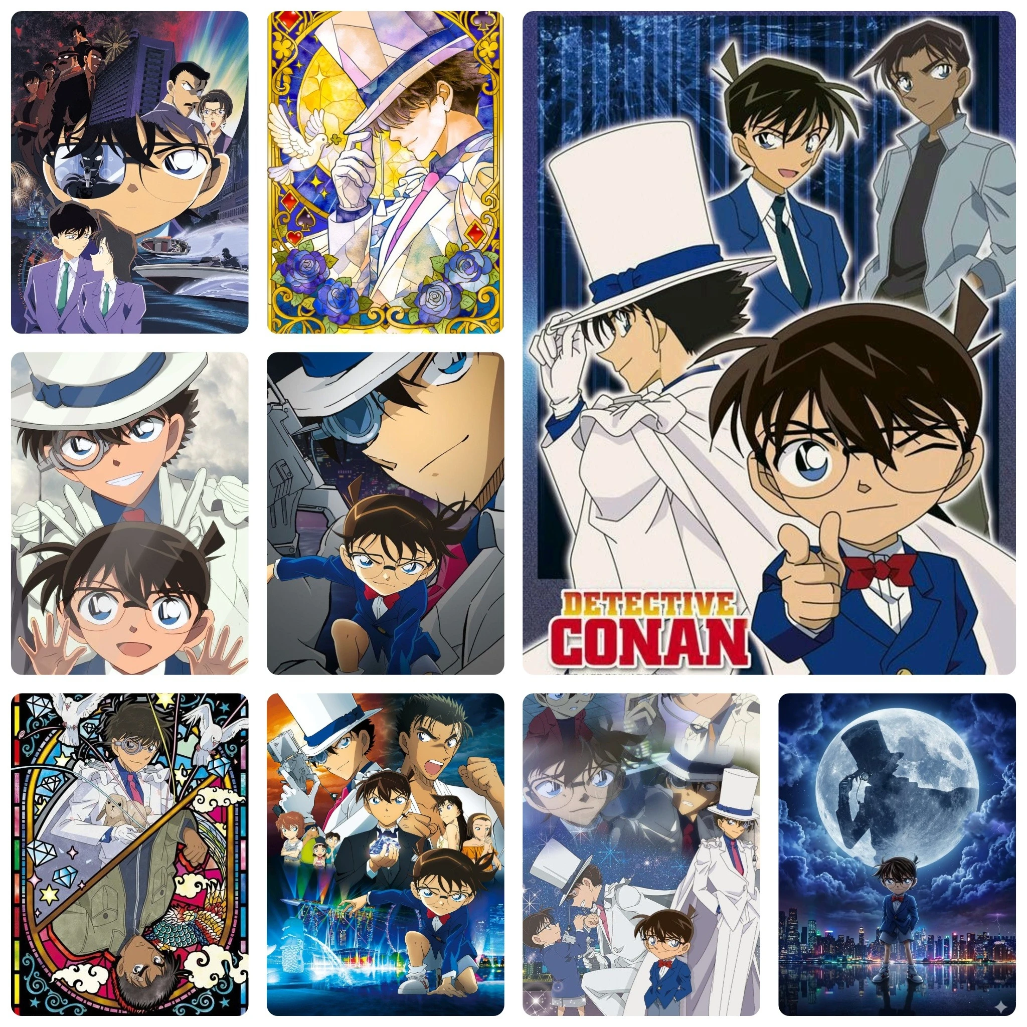 DIY Detective Conan Diamond Painting, Classic Manga Detective Anime Characters For Living Room Wall Decoration Exquisite Gift