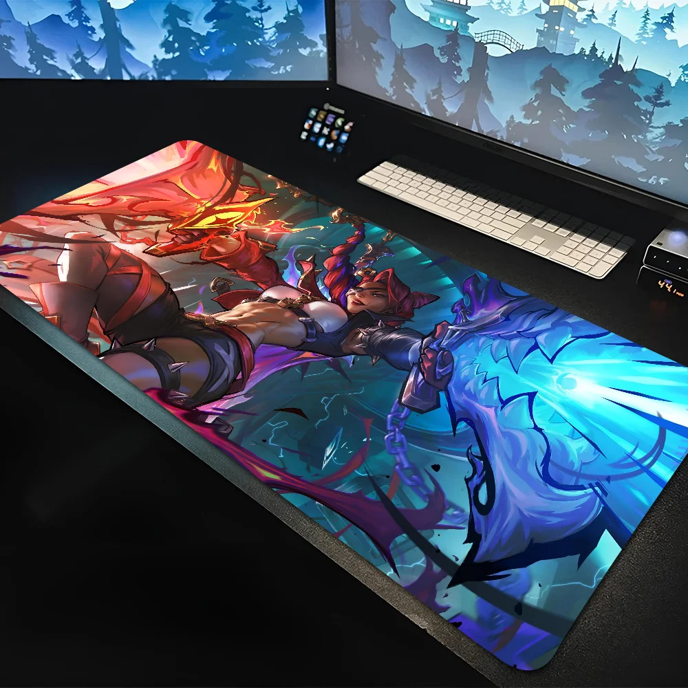 

1pc Samira League Of Legends Non-slip Mouse Pad Suitable For Office Computers Laptops E-sports Game Desk Mats XXL Keyboard