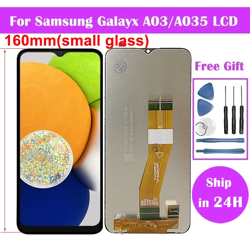 Pantalla For Samsung A03 A035 LCD Display with Touch Screen Digitizer SM-A035F/DS A035M A035F Display Free Shipping