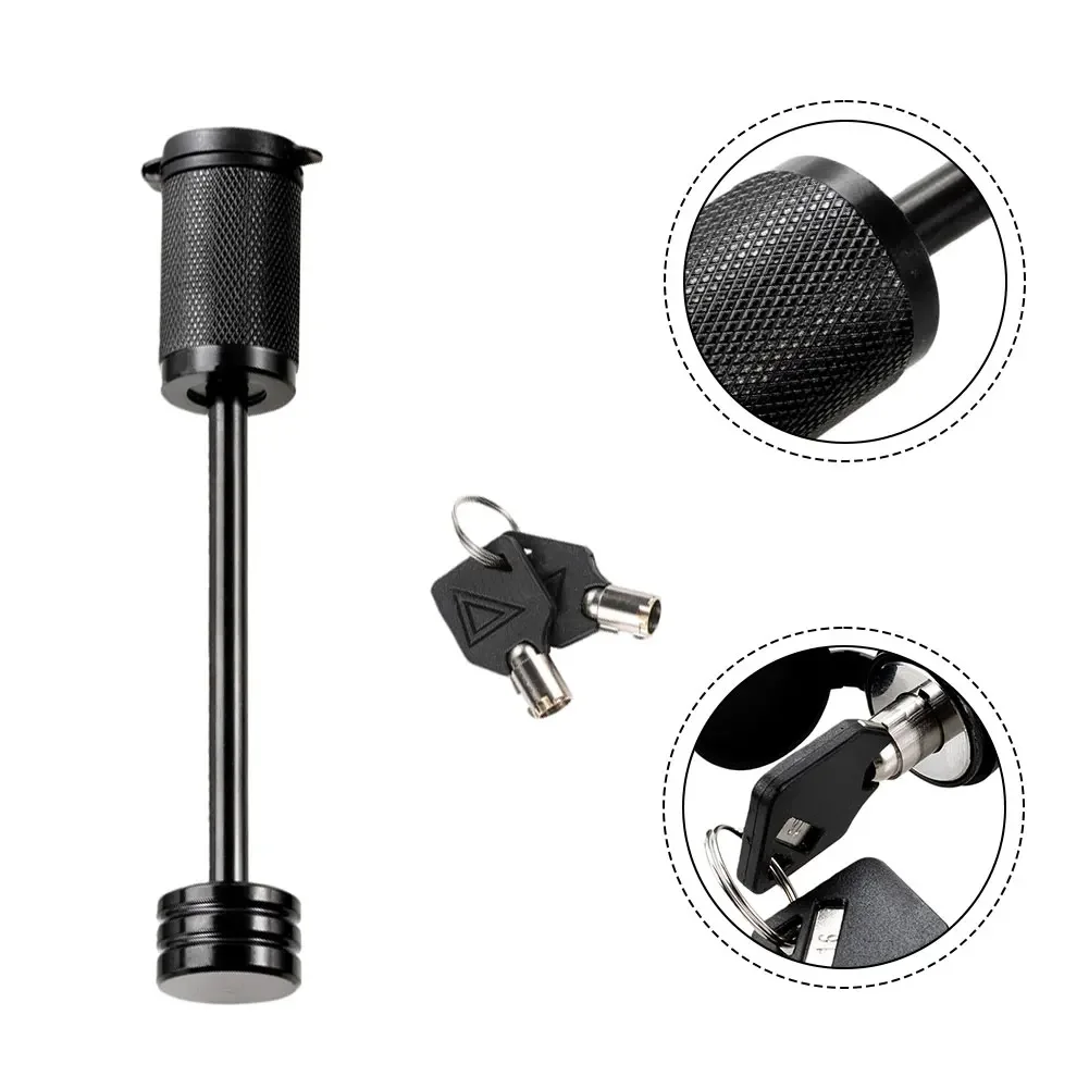 Trailer Lock Pins 1/4 3-3/8 With Key For Trailers For Tugboats RVs Cars Robust Steel Trailer Latch Lock For Enhanced Security