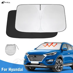 Windshield Sun Shade for Hyundai Tucson 2015-2023 2024 Window Sun Visor Protector Foldable Blocks UV Rays Keep Your Car Cooler