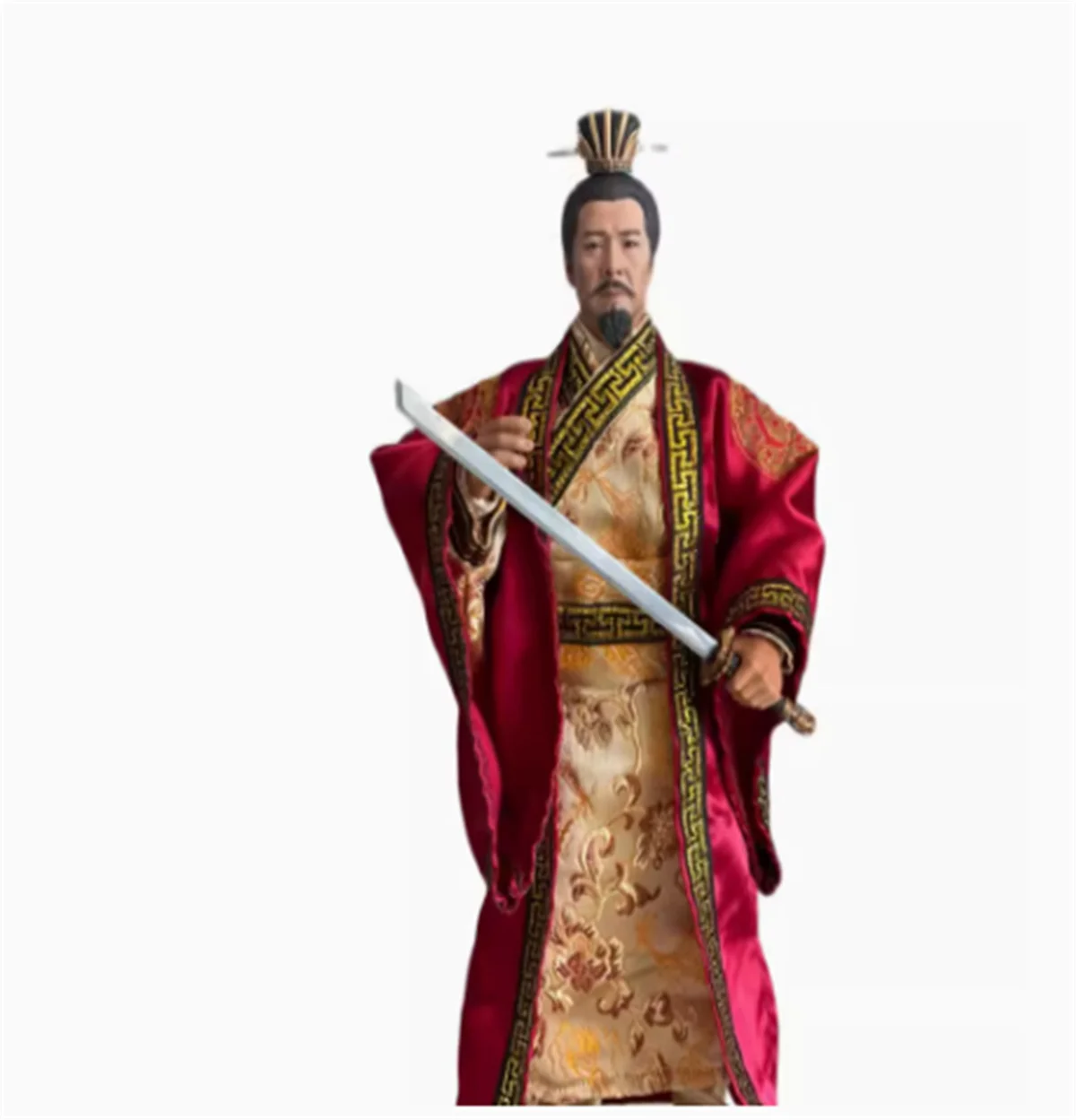 Three Kingdoms Dress Shirt Robe Ancient Soldier 1/6Liu bei Royal Guards Clothes    Man Suit Set For 12