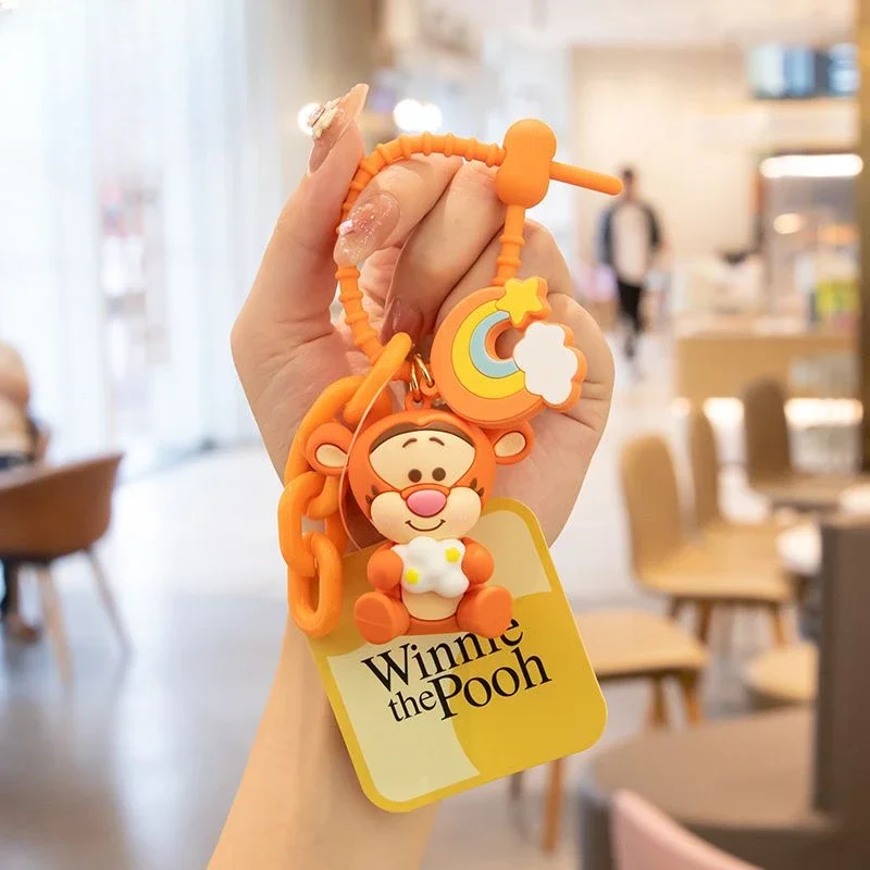Disney Pooh Bär Tigger Eeyore Ferkel kreative süße Kawaii Animation periphere Schlüsselanhänger einfache Cartoon Rucksack Anhänger Geschenk