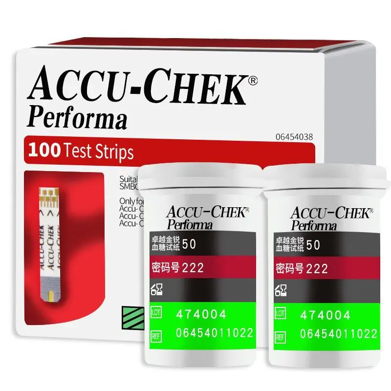 

Rocheoper Ltd Accu Chek Performa 50/100 Pcs Test Strips (Without Chip) Blood Glucose Meter Sugar Actieve Diabetic Tester