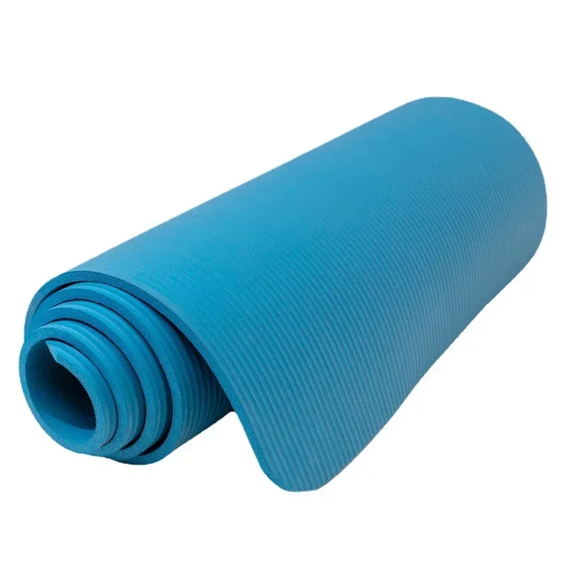 Manufacturer wholesale lengthened NBR yoga mat widened thickened dance fitness exercise super long 2cm sleeping