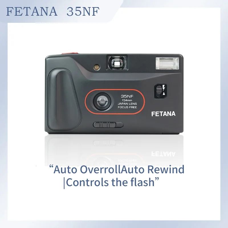 

FETANA 135 Film Camera 35NF Reusable Non Disposable Replaceable Film Camera Flash With Optional 1Roll Kodak ColorPlus 200