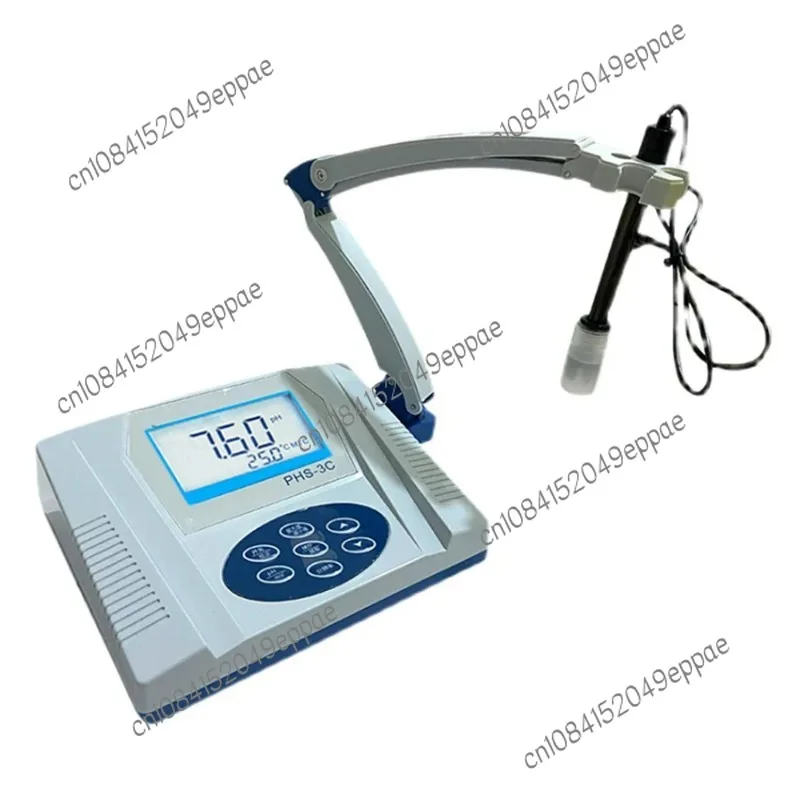 PHS-3C Digital Desktop Laboratory PH Meter mV Meter Acidity Meter E201-C Composite Electrode High Accuracy 14.00pH 1900mv