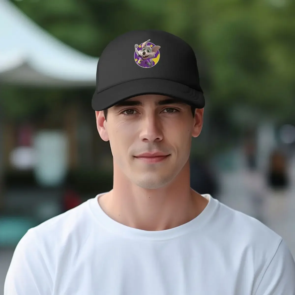 Chuck E Cheese Mesh Baseball Caps Snapback Fashion Baseball Hats Breathable Casual Casquette Outdoor For Men's And Women's