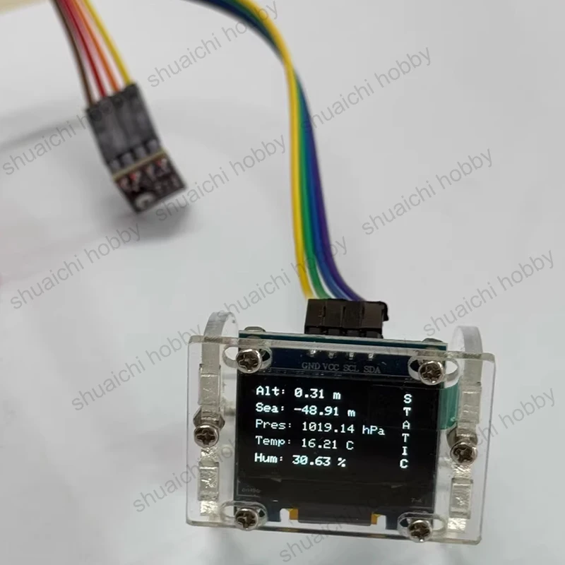 1 قطعة RC نموذج صاروخ مقياس الارتفاع/بارومتر ث الذكية الاستشعار الضغط/درجة الحرارة/رطوبة رصد في الوقت الحقيقي الارتفاع عرض نوع-C بالطاقة