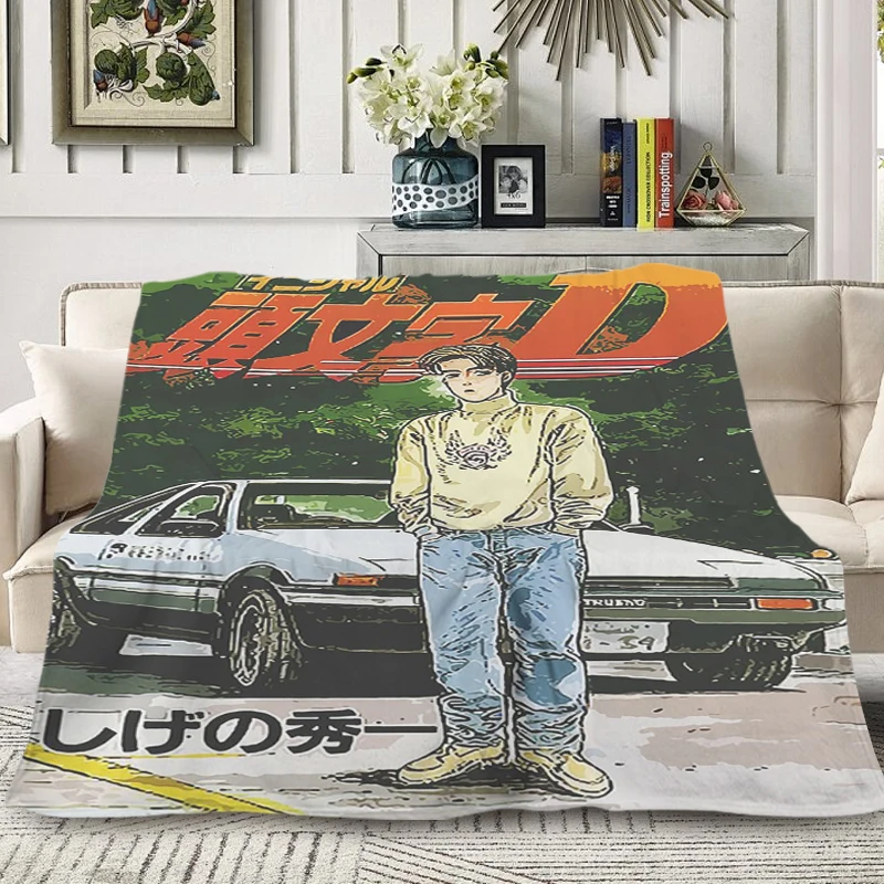 Winter Blanket T-Initial D Microfiber Bedding King Size Blanket Fluffy Soft Blankets Warm Knee Bed Fleece Camping Custom Home