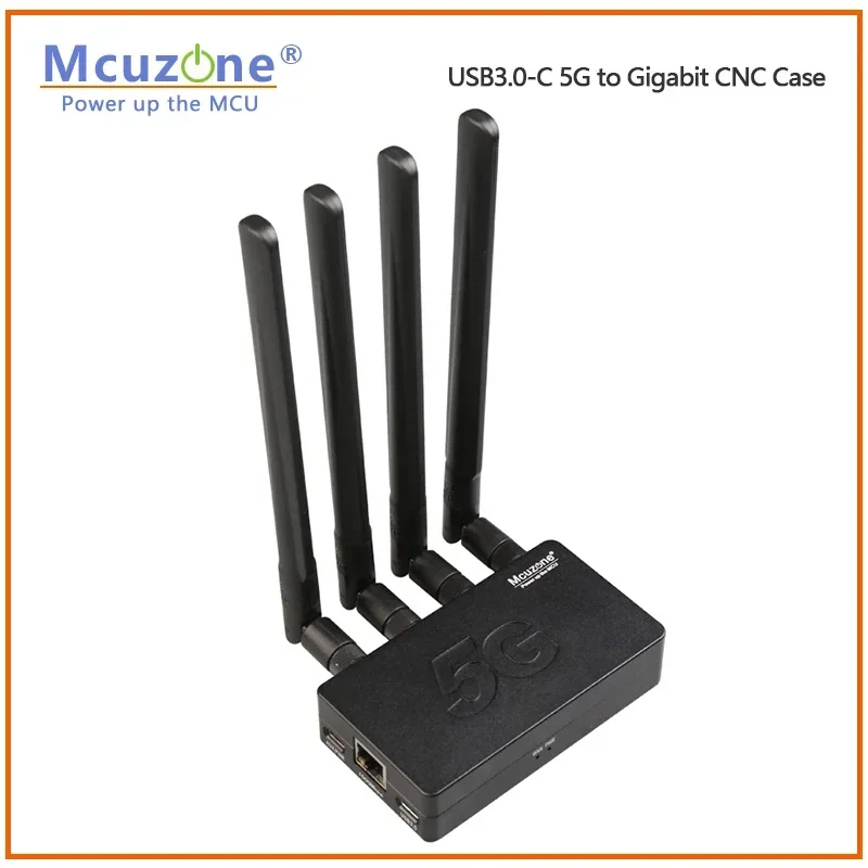 Suporte para caixa Ethernet, CNC, USB3.0-C, 5G a 2.5G, RJ45, RM520N-GL, RM510Q-GL, RM500Q-GL, RM500Q-GL, CN