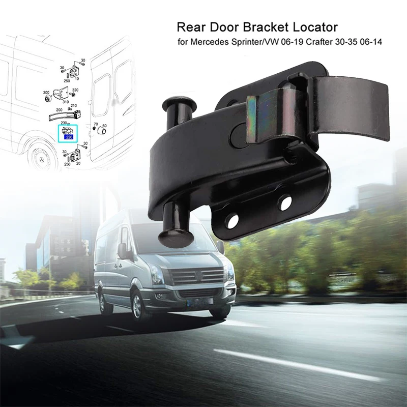 Rear Door Hinge Check Strap Bracket Locator for Mercedes Sprinter/VW 06-19 Crafter 30-35 06-14 9067600428