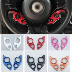 Steering Wheel Button Cover Decoration Frame For Mercedes Smart 453 Fortow Forfour Accessories Car Modification Supplies