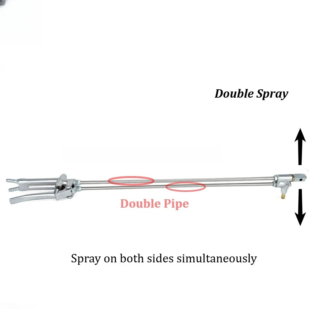 Double Spray Release Agent Spray Gun, Self-priming Adjustable Forged Cast Graphite Emulsion Spray Gun, Die-casting Machine Part