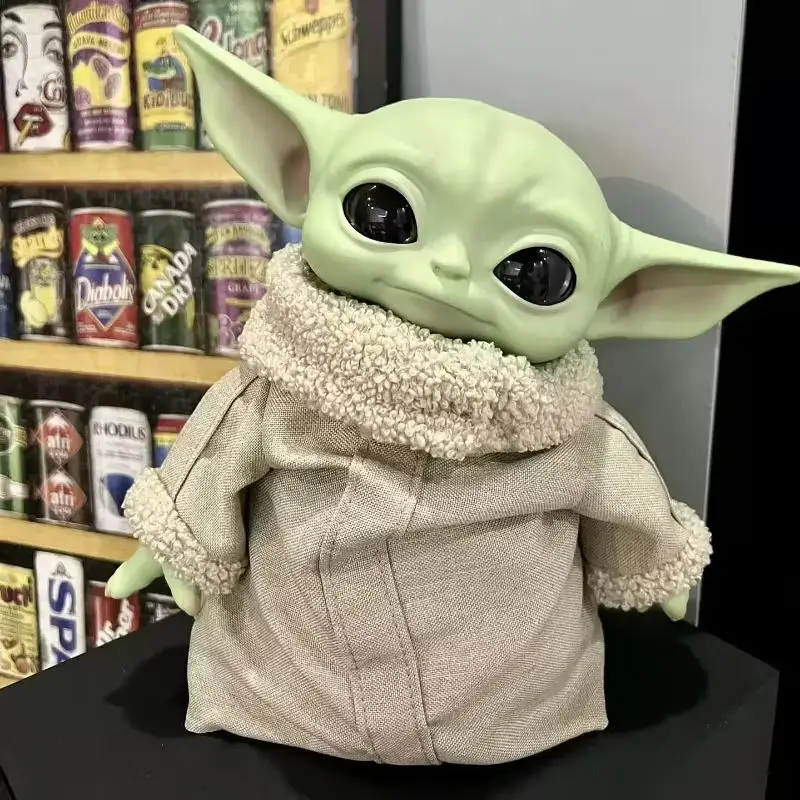 New 17cm 28cm Star Wars Yoda Baby Grogu Action Figure Cute Plush Model In Stock Birthday Boys Gift Mandalorian Collectible Doll view 3