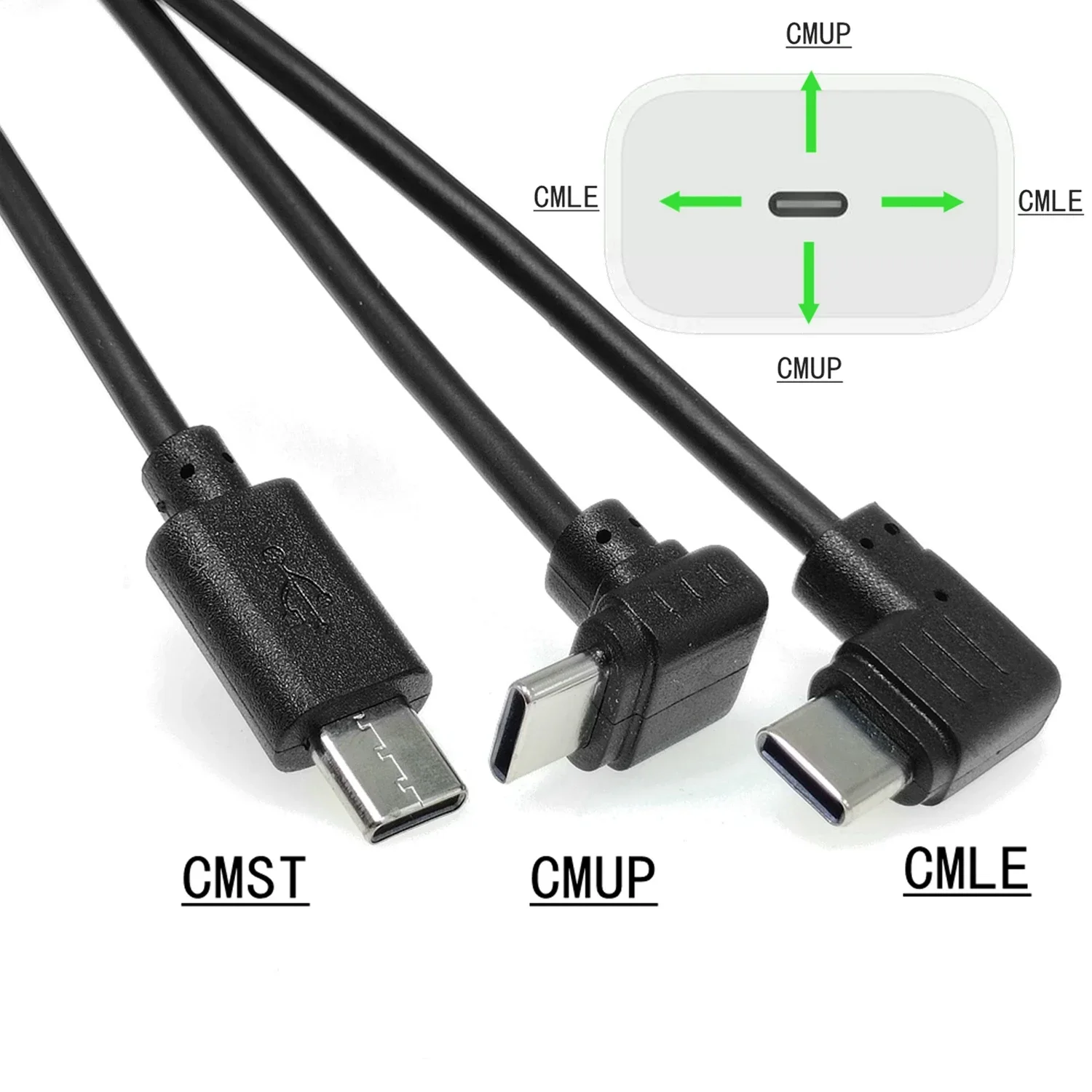 100 PCS 90 Degree 4x Angle Micro Male to Mini Female USB Adapter Converter Data Charger Cable  new up down right left