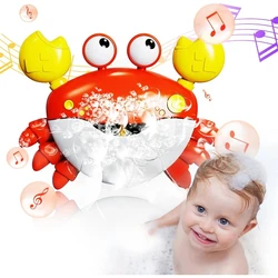 Bubble Machine Crab Frog Music Children's  Bathtub Soap Automatic  Baby Shower Toy