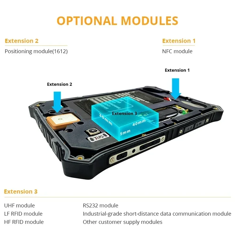 OEM T71 Android 4g Lte 8gb Ram 128G Internal Memory 1000 Nit Industrial Rugged Tablet Pc Computer with Option Rfid