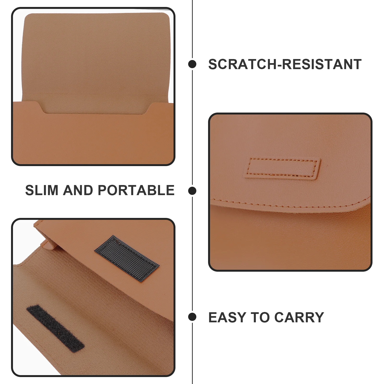 

Laptops Computers Storage Bag Protector Carrying Case Portable Large Sleeve Brown Slim