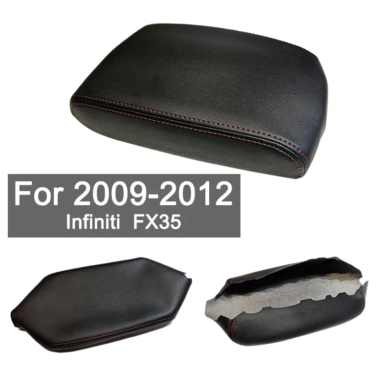 

For Infiniti FX35 2009-2012 armrest box cover protective leather cover, refurbished for wear resistance