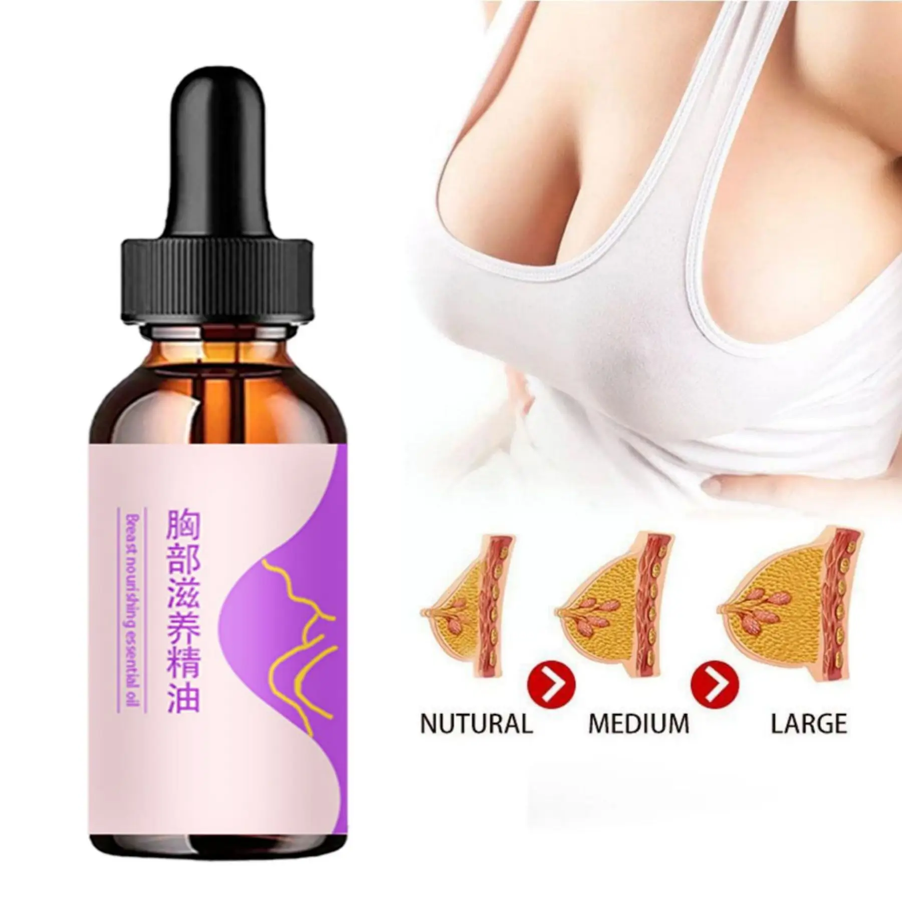 Breast Enlargement Essential Oils Essence Firming Enhancement Breast Enlarge Bigger Chest Massage Buttocks Enlargement