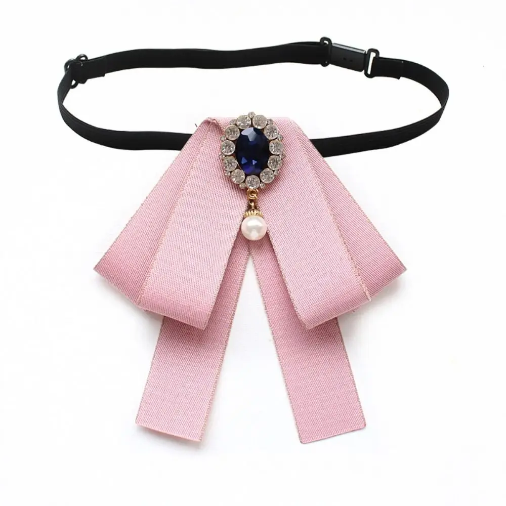New Polyester Collar Flower Adjustable British Style College Ribbon Bowtie Ribbon Bow Men