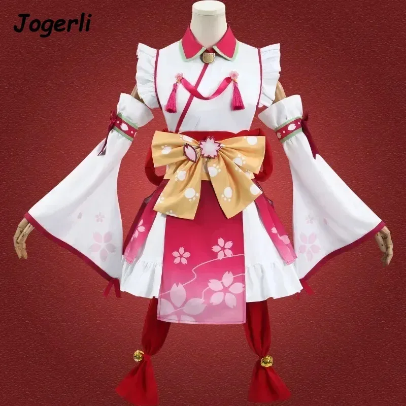 Jogerli VTuber Anime giapponesi Costumi Cosplay Idol virtuale Live Streaming Host Sakura Cos Suit Panno da donna
