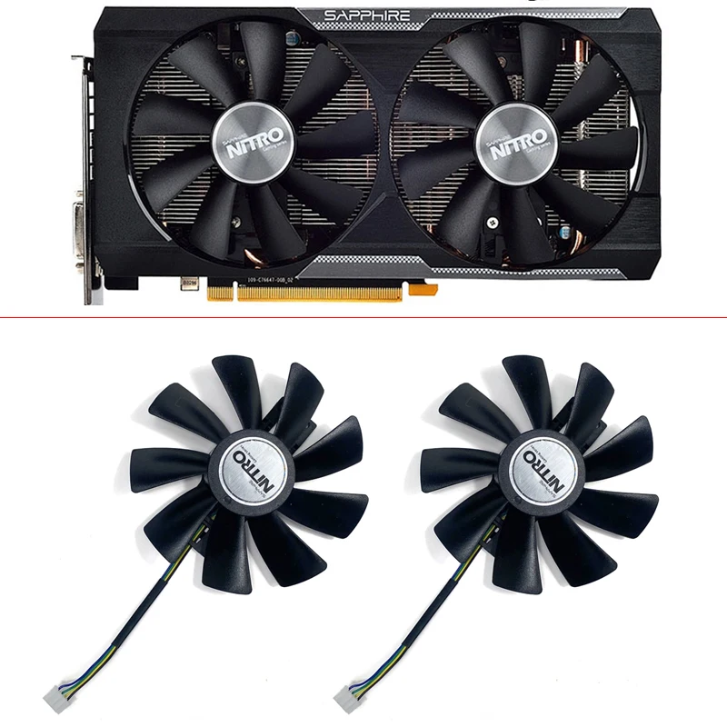 

Cooling Fan 95MM 4PIN GAA8B2U DC12V 0.45A R9 380X GPU FAN For Sapphire R9 380 380X 2G/4G D5 Graphics Card Replacement Fan