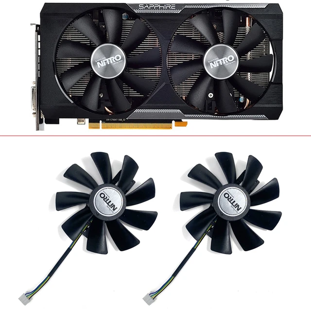 Graphics Card Replacement Fan Fan Gaa8b2u Sapphire 380 Sapphire R9 Cooling Fan Laptop Cooling Pads Aliexpress