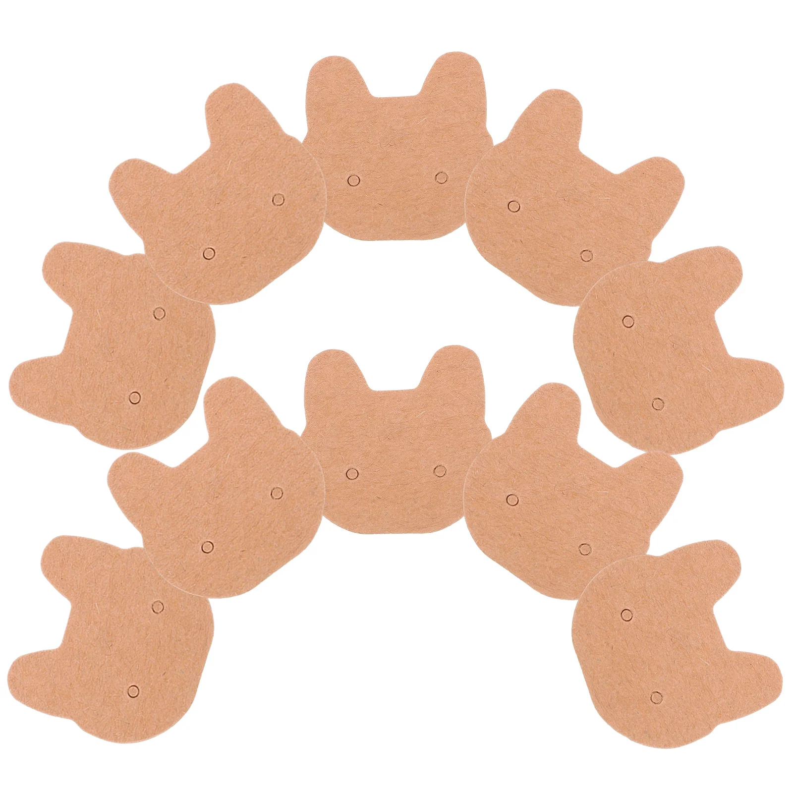 

200Pcs Kraft Paper Jewelry Cards Blank Earring Display Holder Tags for Retail Packaging Storage Organizing Crafts