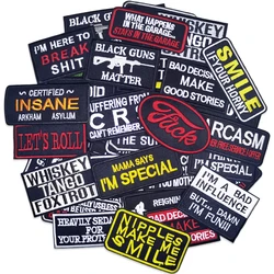 10/20/30/50pcs Lot Patches For Clothing Iron On Letters Sew Blue Red Gold Black White Embroidered Pack Bulk Wholesale Sets Mixed