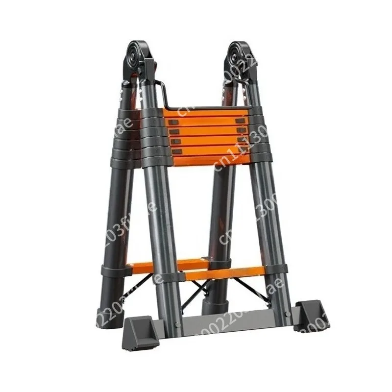 Thickened telescopic ladder Household multi-functional herringbone ladder Bamboo ladder Lifting and folding engineering