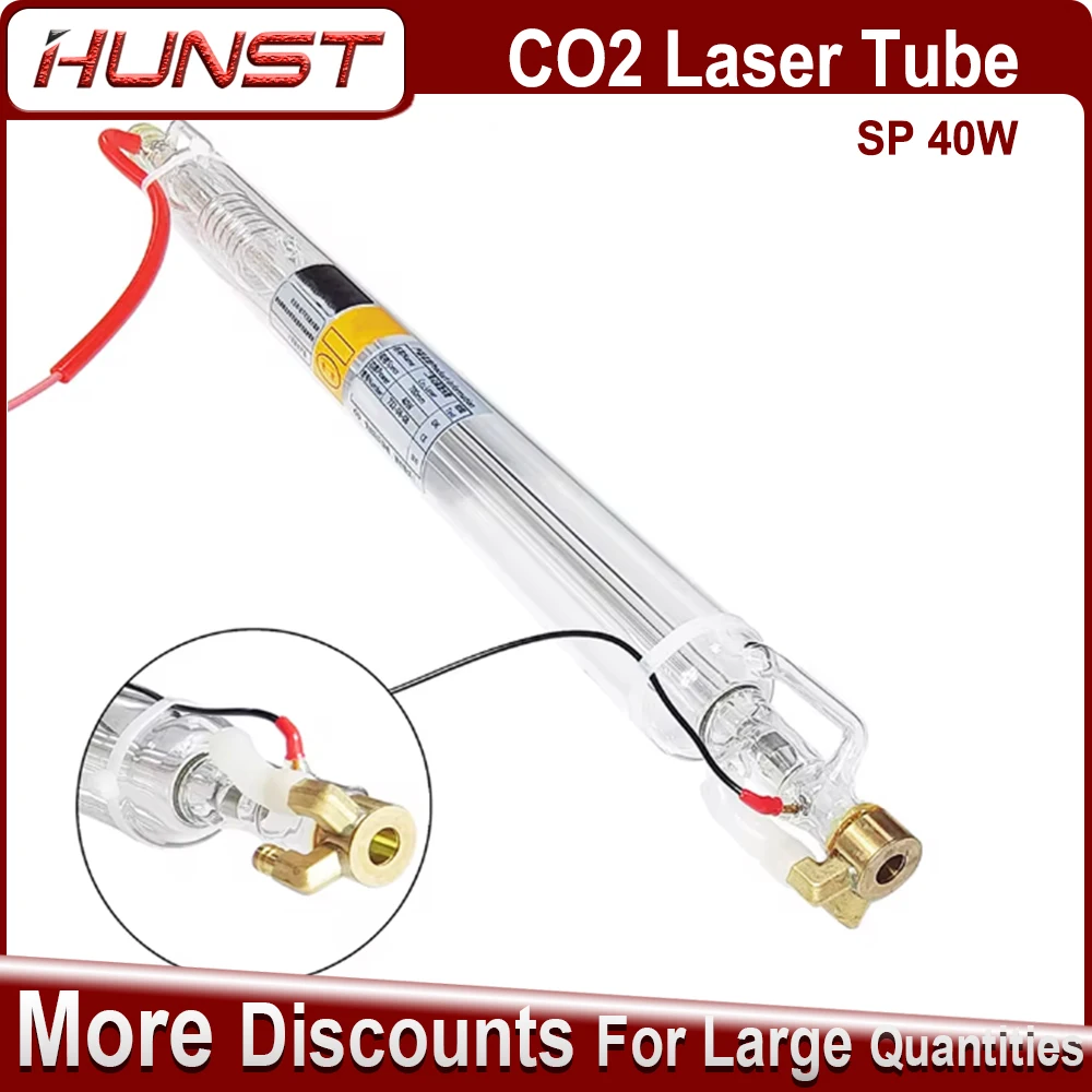 

Hunst SP 40W Co2 Laser Tube Diameter 55mm Length 700mm Suitable for Engraving and Cutting Machine