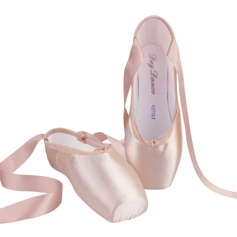 Ballet Pointe Shoes Professional Girls Ladies Ballerina Women Satin Ballet Flats Shoes Dance Shoe Slipper With Ribbons