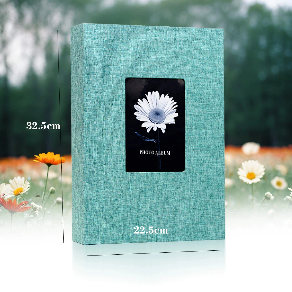 Photo Album 6Inch Linen Cover Photo Albums With Pockets Photo Storage Family Wedding Anniversary Baby Memory Book 300 Sheets