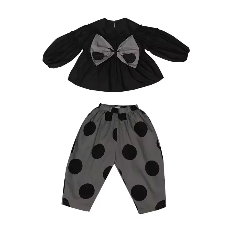 Girls Suits 2024Spring Autumn Children Long Sleeve T-shirt + Pants Sports Hoodie 2pc Streetwear Casual Baby Girl Clothes Outfi