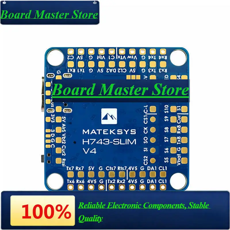 BaMasMatek Mateksys H743 SLIM V4 Flight Controller With Built-in OSD MicroSD For FPV RC Model Multicopter