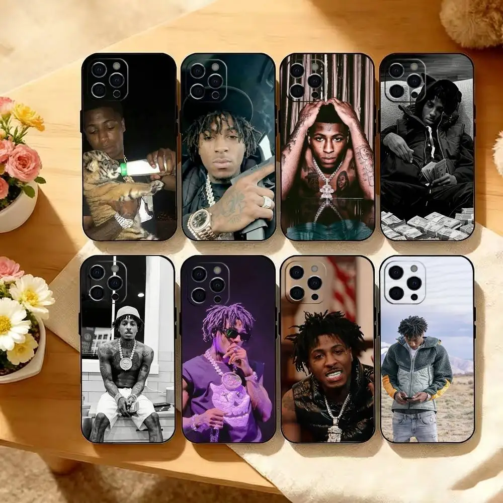 

American R-Rapper YB Phone Case Silicone Soft For IPhone 17 16 15 14 13 12 11 X XR Plus Pro Max Plus