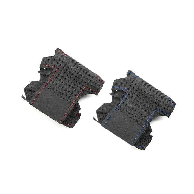 For Chevrolet Niva 2009-2017 For Opel Vauxhall Corsa (D) 3-Spoke Hand Braid Suede Leather Car Interior Steering Wheel Cover Trim