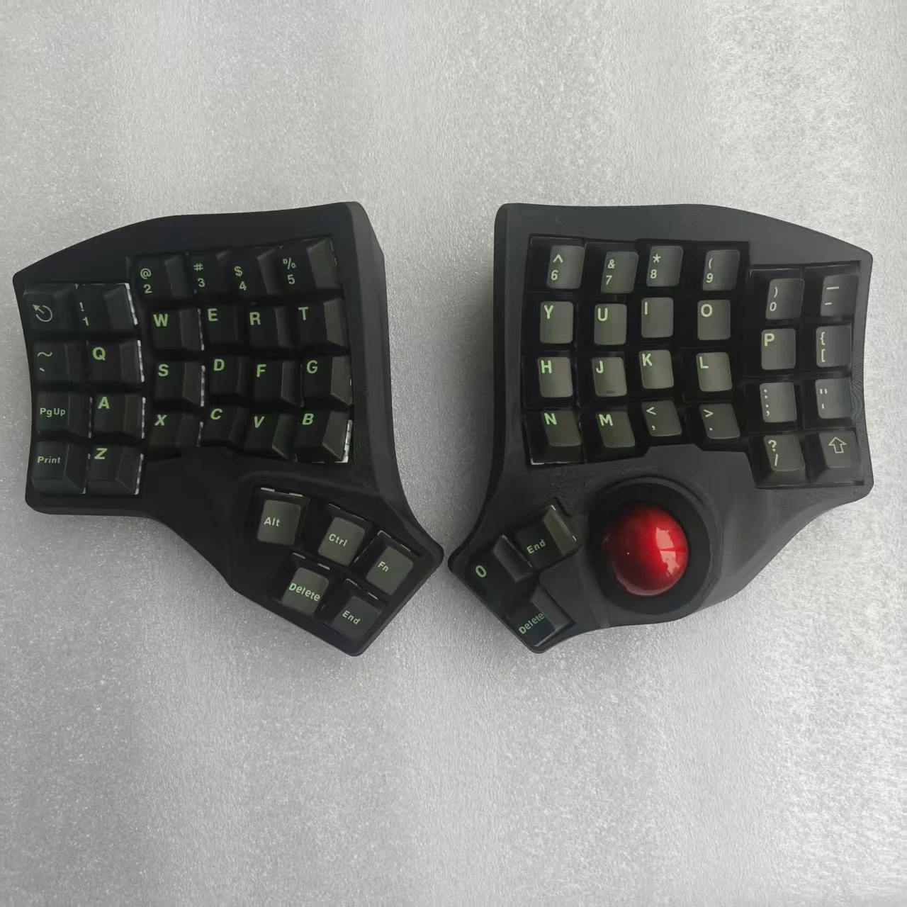 Charybdis MK2 4X6 Layout Trackball Split Keyboard Custom MX Welding Switch Wired/Bluetooth Wireless Split Mechanical Keyboard