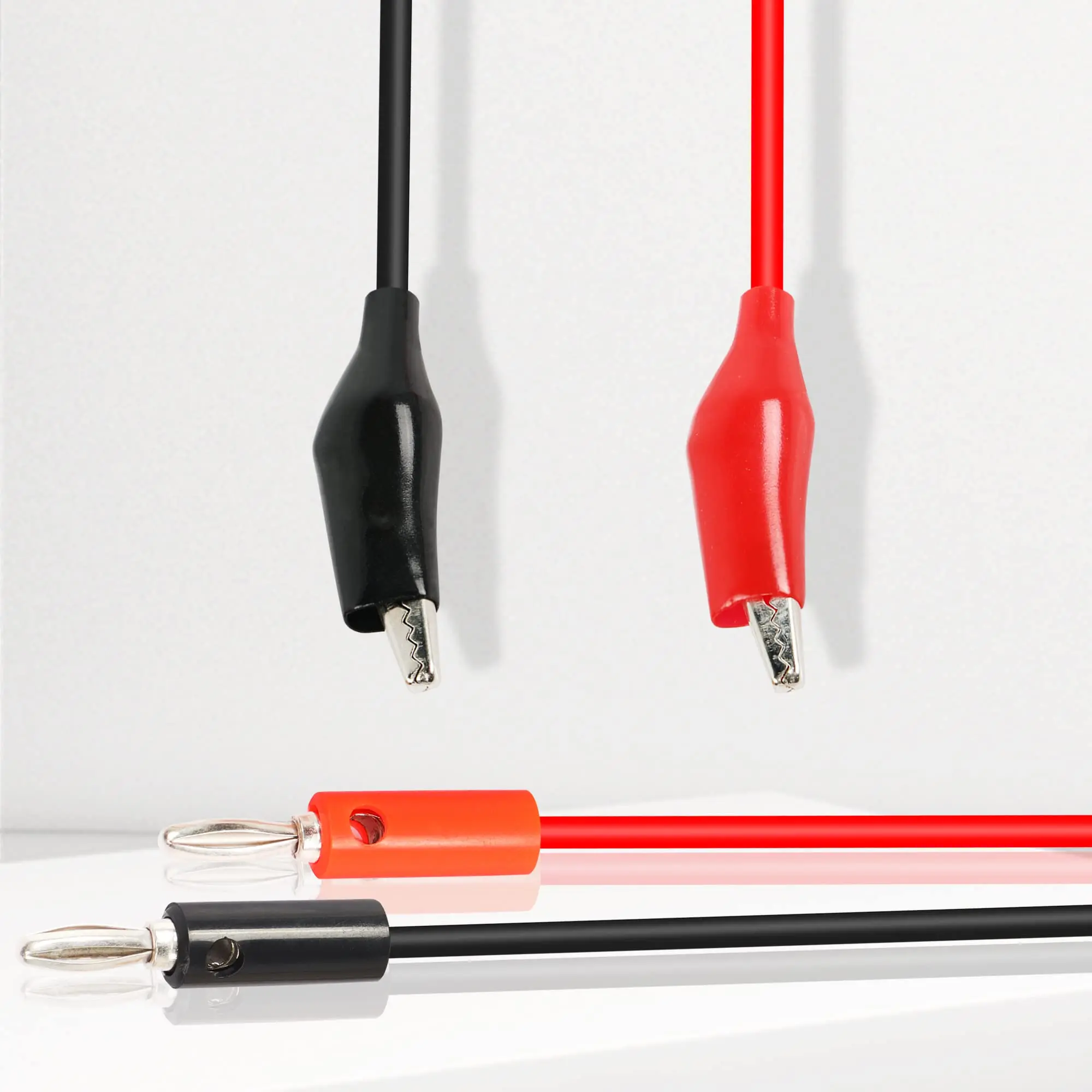 2/6 قطعة الموز التوصيل إلى التمساح كليب اختبار كابل رصاص 4 مللي متر الموز التوصيل يؤدي عدة سلك خط 1 متر للاختبار الكهربائي متعدد متر #6