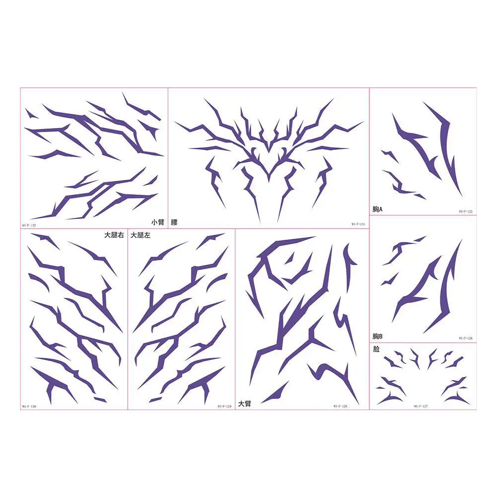 

NEW Christmas Cosplay Tattoo Boys grils Your Idol Tattoo Stickers For Face Hands Idol Makeup Accessories Halloween