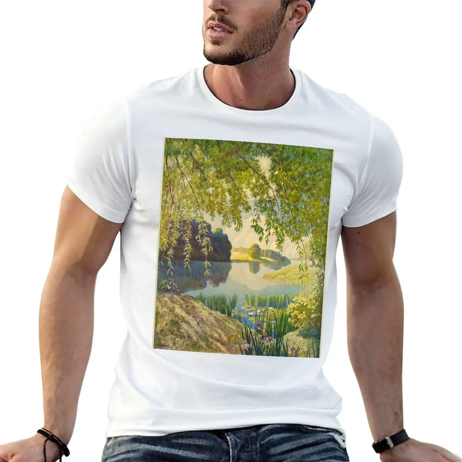 

Newell Convers Wyeth, N.C. Wyeth. River of sleep T-Shirt man t shirt heavy cotton man t shirts graphic T-Shirt