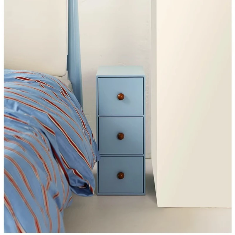 

New bedside table, creative small narrow cabinet with drawers