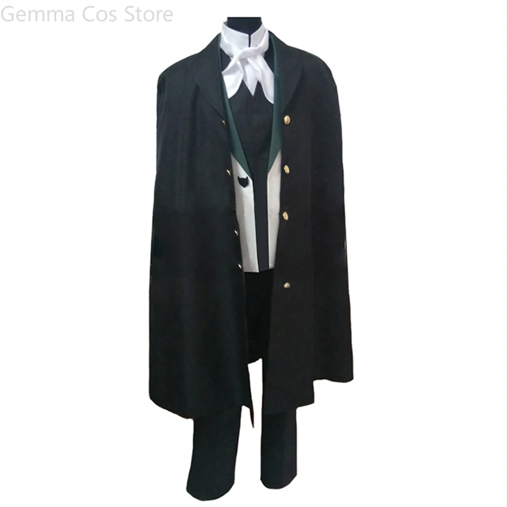 

Season 2 Edgar Allan Poe Cosplay Costume Nakajima Atsushi Halloween Party Outfit Custom Made Any Size