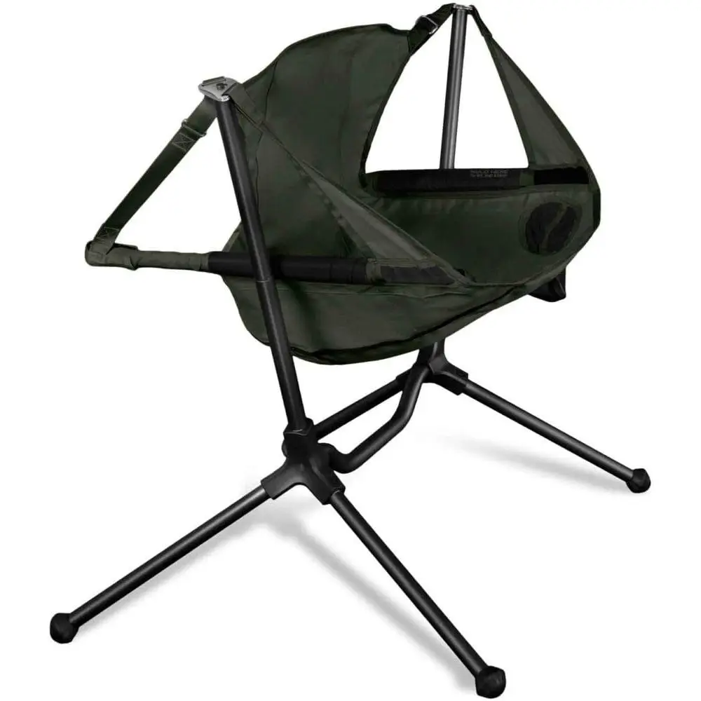 

Outdoor Reclining Camp Chair in Scarab and Smoke Pattern