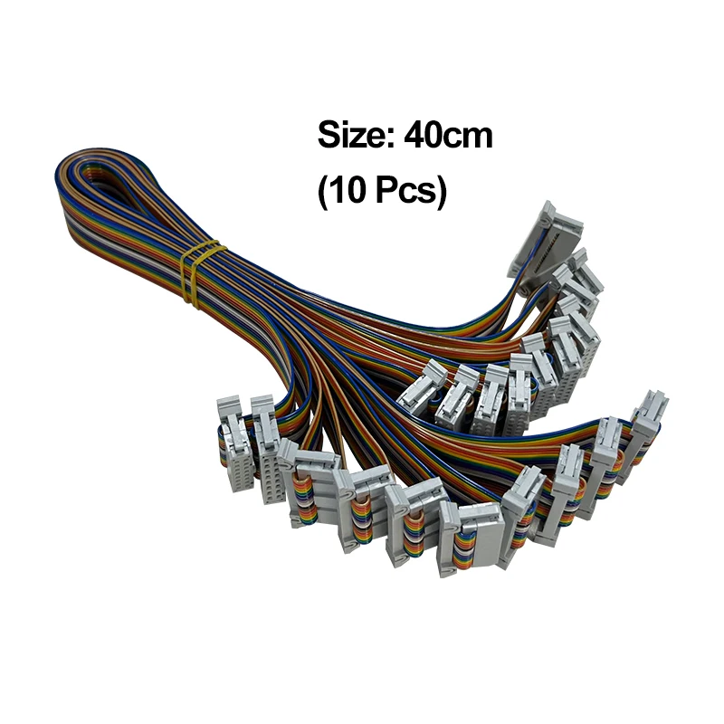 20 PCS 2.54mm pitch 16 PIN Color Flat Ribbon Data Cable FOR Connecting modules and receiving cards